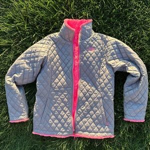 The Northface Fur lined reversible jacket girls size 18